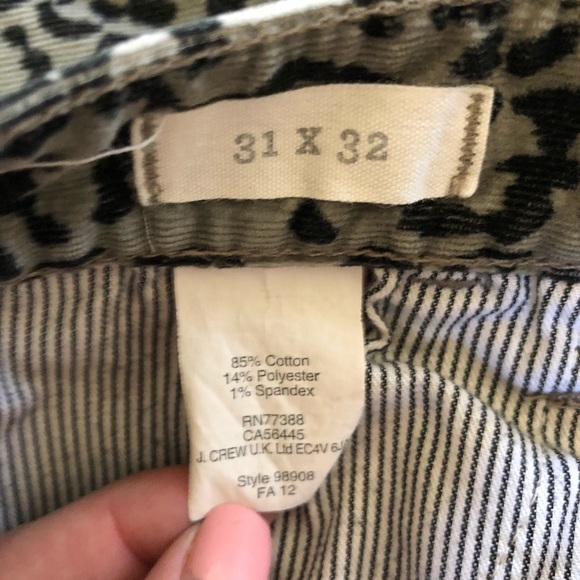 Madewell gray leopard print corduroy skinny pants - Picture 5 of 5